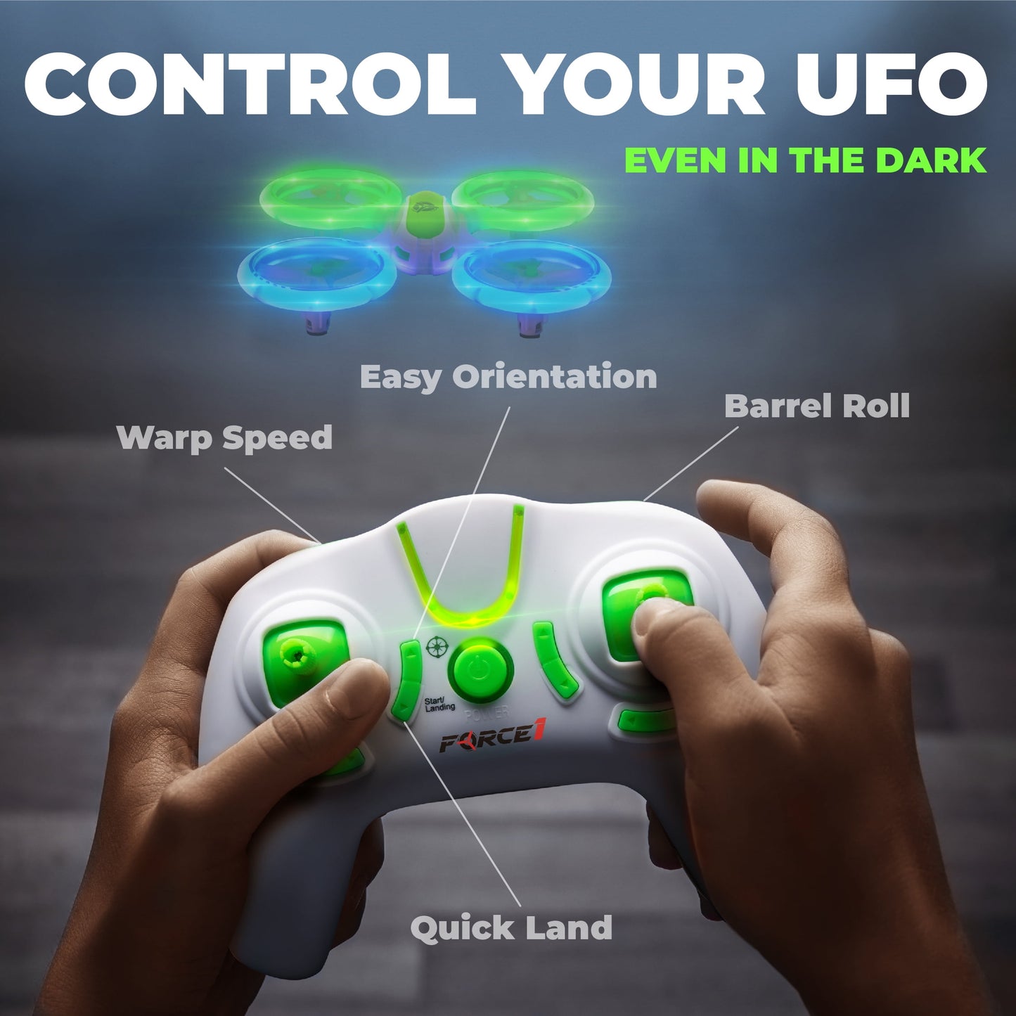 UFO 3000 8" Multicolor LED Drone