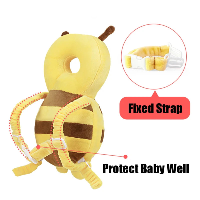 Head Back Protector Baby Protect Pillow Learn Walk Head Protector Cushion anti Fall Backward Cap Carry Cartoon Kids Safe Bibi