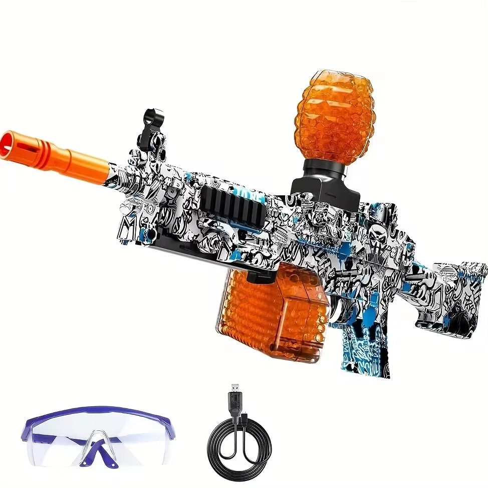 GEL Electric Ball Blaster, Rechargeable Battery, Automatic, Outdoor Games Toys for Activities Team Game M249